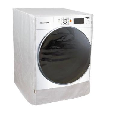 Imagem de Capa Maquina Lava e Seca Brastemp 10 kg Abertura Frontal Transparente 