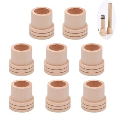 Imagem de DeaHea Pacote com 8 porta-extintores Moxa Stick Extintor de Incêndio de Madeira Suporte para Rolos Moxa de 18 mm Extingue com Segurança Base de Mastro de Absinto Artemísia Moxabustão Leve Terapeuta