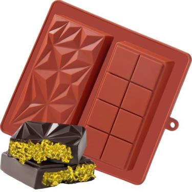 Imagem de Molde de Silicone UWILLION para Barra de Chocolate - Formato Deep Duba