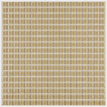 Imagem de Pastilha de Vidro Cristal 30x30cm 1,5x1,5 Bege