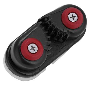 Imagem de Rolamento de Esfera de Alumínio Durável para Corda 4-6 Mm, Acessório Veleiro Entrada Rápida para Engajamento e Liberação Flexível, Preto