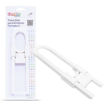 Imagem de Trava Slide Para Armários Formato U Comtac Kids 4173