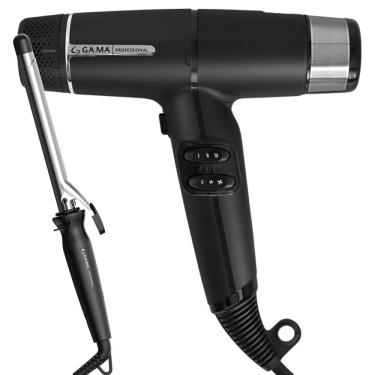 Imagem de Kit Secador iQ Lite Black e Modelador Salon Curl 19mm
