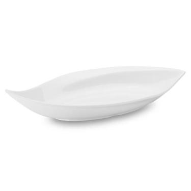 Imagem de Travessa Funda Folha Haus em Melamina 46x25,5 cm Branca