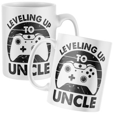 Imagem de Printbox Originals Caneca Uncle Mug, 10 Designs Divertida Novidade Caneca de Café Tio, Presentes para Tio Aniversário Copo de Natal (Levelling Up)