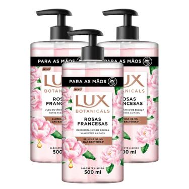 Imagem de Kit 3 Sabonete Líquido Lux Botanicals Rosas Francesas 500ml