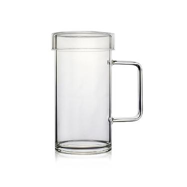 Imagem de Caneca de café de 700 ml, feita à mão, resistente ao calor, vidro transparente, caneca de café, chá, leite, suco, água, cerveja, bebendo, caneca de café (cor: B)