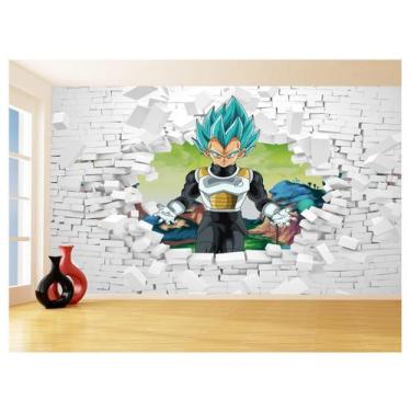Imagem de Papel De Parede 3D Dragon Ball Goku Vegeta Anime 3,5M Dbz79 - Você Dec