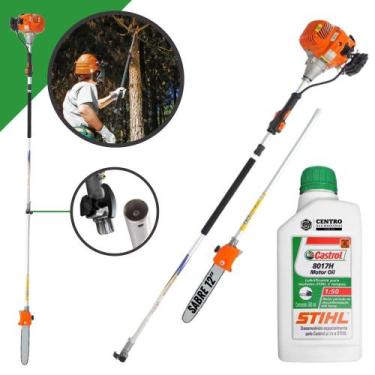 Imagem de Motopodador Profissional Á Gasolina Vulcan VP3300L 33cc 1,3HP 2,90M Co