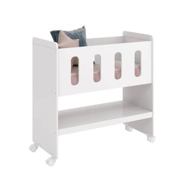 Imagem de Mini Berço 3 Em 1 Zain/moisés Branco Fosco - Moveisaqui