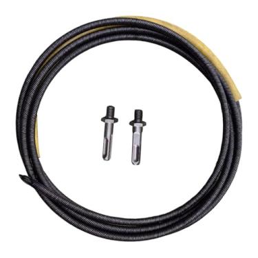 Imagem de Generic Ferramenta multifuncional para desentupir ralos, removendo cabelos. Feita de metal com mola, ideal para uso em vasos sanitários, chuveiros, pias e, 4m