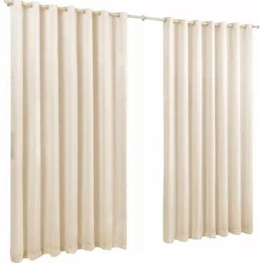 Imagem de Cortina oxford tecido 2,80x2,50 Para Trilho Suíço - Ludatex, PALHA