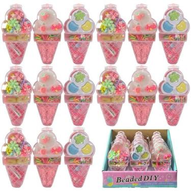 Imagem de Kit 12 Maleta Sorvete Brinquedo Maquiagem E Acessórios Para Meninas - 
