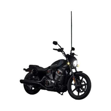 Imagem de Pôster De Corrida De Motocicletas Preto Pesado Em Tela Para Decoração 