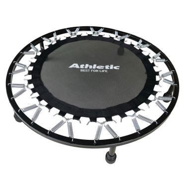 Imagem de Mini Cama Elástica para Exercícios Jump Profissional Athletic 150kg 30 Molas Reforçadas Preto