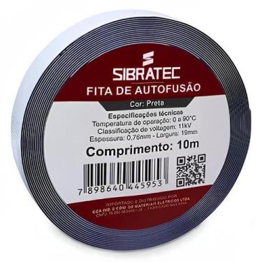 Imagem de Fita isolante auto fusao 19mmx10m sibratec