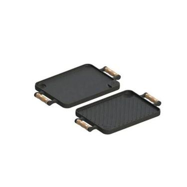 Imagem de Bifeteira Chapa Dupla Face Em Ferro Fundido 23x28 Cm