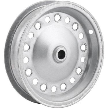 Imagem de Aro Metálico 3,25x8 Com Bucha Eixo 19mm Para Carrinho De Mão