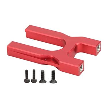 Imagem de Pokerty9 Suporte para diferencial de controle remoto, assento de montagem conveniente de alumínio para carro RC preciso para Typhon 6S vermelho