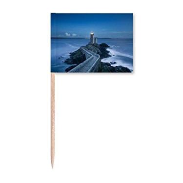 Imagem de Ocean Dark Tower Picture Art Deco Presente Fashion Palito de Dentes Bandeiras Marcador Decoração de Festa