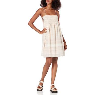 Imagem de Lucky Brand Minivestido feminino estampado, Branco sussurro multi, PP