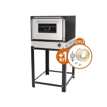 Imagem de KIT - Forno Gás Bravo Com Pedestal BRFP + Kit Gás - Venâncio