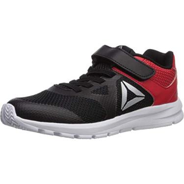 Imagem de Tênis de corrida Reebok infantil Rush Runner Alternate Closure, Black/Red/Silver, 1.5 Infant