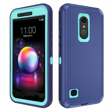 Imagem de Asuwish Capa de telefone para LG K30 2018/Premier Pro LTE/Phoenix Plus/Harmony 2/K10/K11/Xpression capa de celular híbrida à prova de choque à prova de quedas acessórios para celular resistente LGK30
