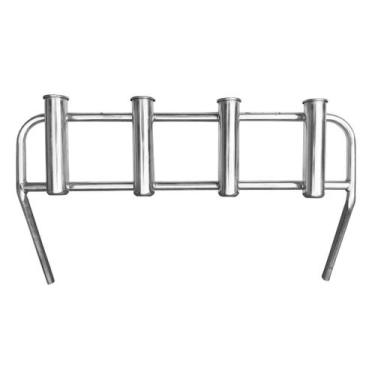 Imagem de Rack Porta 4 Varas Caniço Alumínio Polido P/ Barco Lancha - Noster Náu