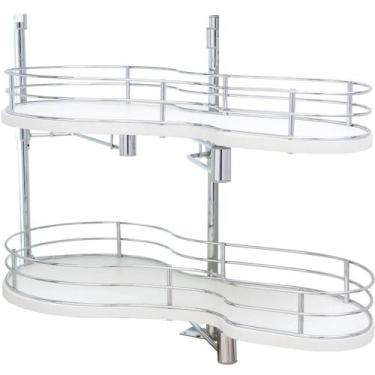 Imagem de Prateleira Articulada Para Cozinha de Canto Cromada Schmitt