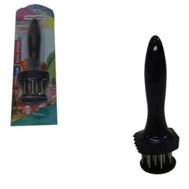 Imagem de Batedor e Amaciador de Carne Metal 1 Cabo de Plástico Batedor em Metal