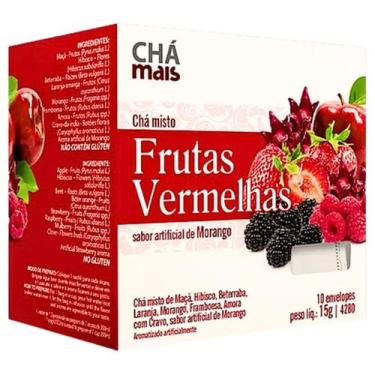 Imagem de Chá de Frutas Vermelhas Cx10 Sachês de 1,5g - Chá Mais
