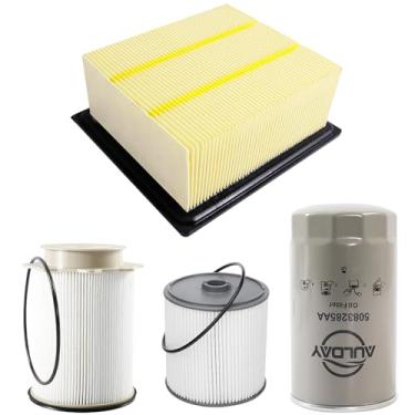 Imagem de AULDAY 68436631Aa E 68157291Aa Filtro De Combustível E 5083285Aa Filtro De Óleo 68406048Aa 53034051Ab Adequado Para Motores A Diesel Ram 2500 3500 4500 5500 6.7L 2019-2022 5 Microns