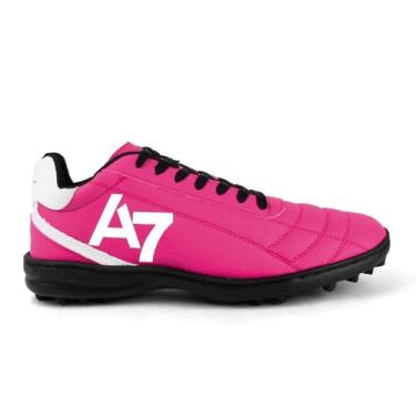 Imagem de Chuteira Society A7 Campo Profissional Chacrobol Quadra Travas Borracha (Rosa, BR, Adulto, Numérico, 46)