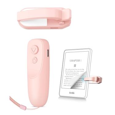 Imagem de Fuloview Virador de página com controle remoto para Kindle Paperwhite Kobo eReaders, virador de página com controle remoto sem fio compatível com iPad, tablets, celulares - rosa