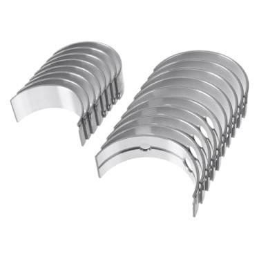 Imagem de VekAuto Kit de rolamento principal e biela Nº 12207MA70A/121112W20A para Nissan NAVARA D22 PICK UP 1999-2012 Rolamento da haste do virabrequim do motor 18 peças