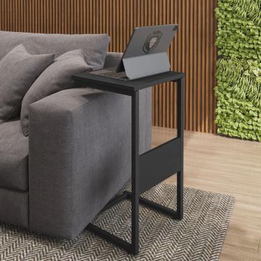Imagem de Mesa Lateral Material Principal Aço Preto