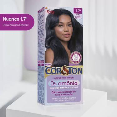 Imagem de Tintura COR&TON sem amônia 1.7 preto azulado especial