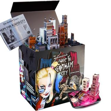 Imagem de Infinite Rabbit Holes Arquivos Do Asilo Arkham: Jogo De Tabuleiro De Realidade Aumentada Pânico Em Gotham City - Mistério Do Batman No Estilo Escape Room Com Harley Quinn E O Coringa, Noite Em Família