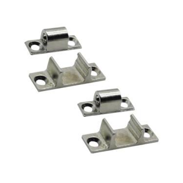 Imagem de IEUDNS Conjunto de fixadores de painel de exaustor, fixadores de painel de vidro, peças de eletrodomésticos de cozinha, kit de manutenção, trava de metal, 2 Conjuntos