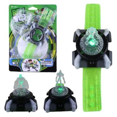 Imagem de Relógio Ben 10 Omnitrix Infantil com Luz, Som e 2 Personagens - MSB PR