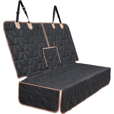 Imagem de Capa de assento de carro para cães para assento traseiro - Capas de assento de animais de estimação antiderrapante durável protetor contra queda de pele de sujeira e arranhões sem cheiro, banco de segurança capas de assento para cães para a maioria dos carros, SUVs e caminhões