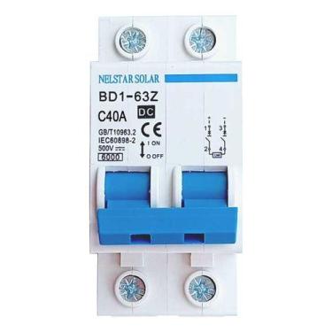 Imagem de Disjuntor Snetec 2P 500V 10A - 63A DC Proteção Fotovoltaico, 40A