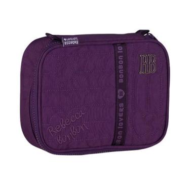 Imagem de Estojo Box Juvenil Escolar Rebecca Bonbon 36 Elásticos Teen, Lilás