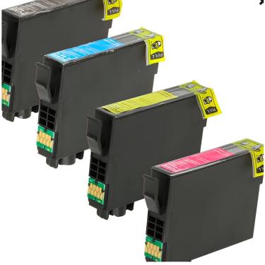Imagem de Kit Cartucho Compatível Epson XP214 T194120 CMYK
