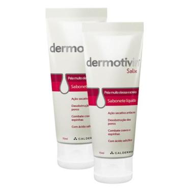 Imagem de Kit 2 Dermotivin Salix Sabonete Líquido para Pele Acneica 70ml