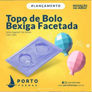 Imagem de Forma Especial (3 partes) para Chocolate Porto Formas Topo de Bolo Bex