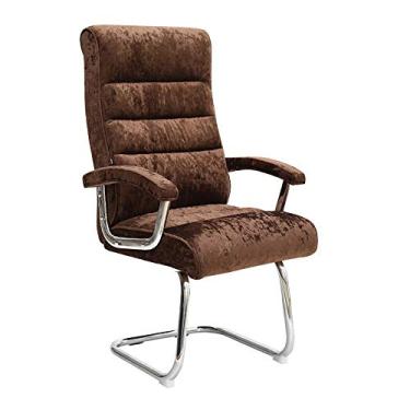 Imagem de Computador ergonômico mesa de escritório arco pé tecido de flanela alto executivo computador executivo embutido bolsa de assento estilo corrida para escritório sala de reuniões Dign