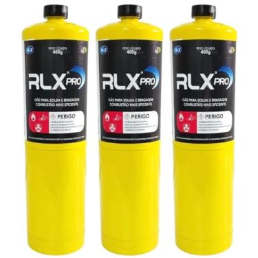 Imagem de Kit 3 Refil Gás Map P/Maçarico Portátil Solda 400g Ar Cond