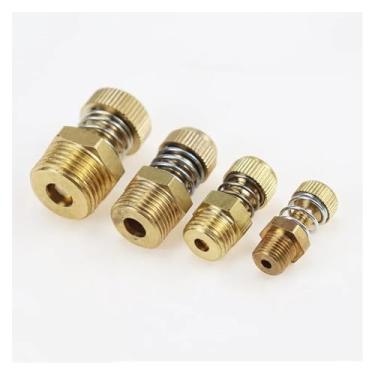 Imagem de 1 pç Silenciador de acelerador de mola 1/20.3 cm 1/10.2 cm 3/20.3 cm 1/5.1 cm pneumático válvula de aceleração acessórios de conector silenciador ajustável FXPCGZISH(1/10.2 cm)